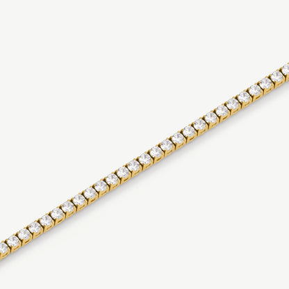 HALO - TENNIS NECKLACE / GOLD