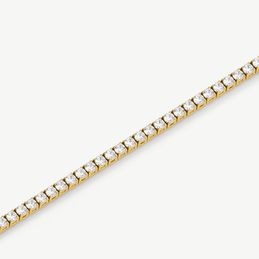 HALO - TENNIS NECKLACE / GOLD