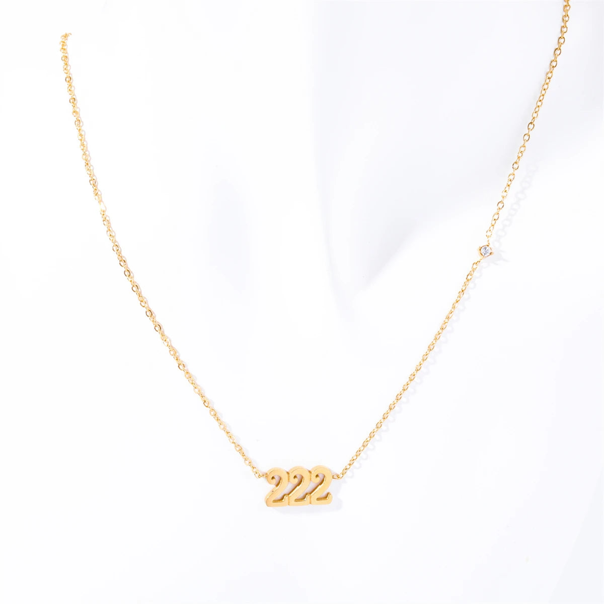 18K GOLD ANGEL NUMBER NECKLACE 111-999