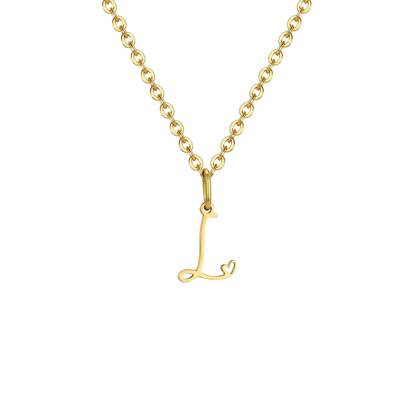 HEART INITIAL A-Z NECKLACE