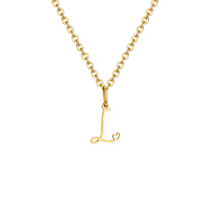 HEART INITIAL A-Z NECKLACE
