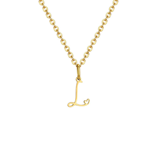 HEART INITIAL A-Z NECKLACE
