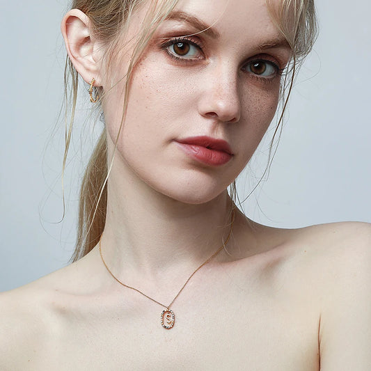 MULTI STONE INITIAL A-Z NECKLACE