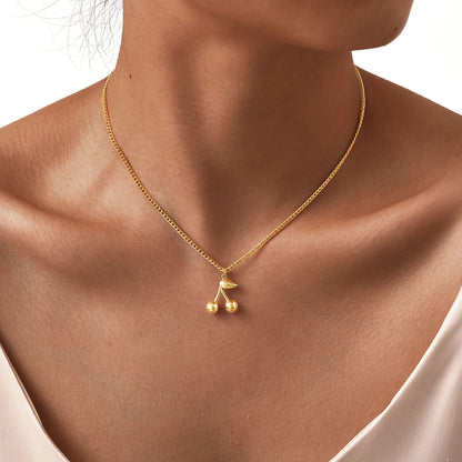 GOLDEN CHERRY NECKLACE