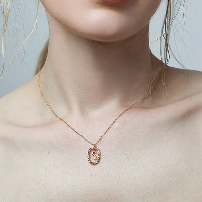 MULTI STONE INITIAL A-Z NECKLACE