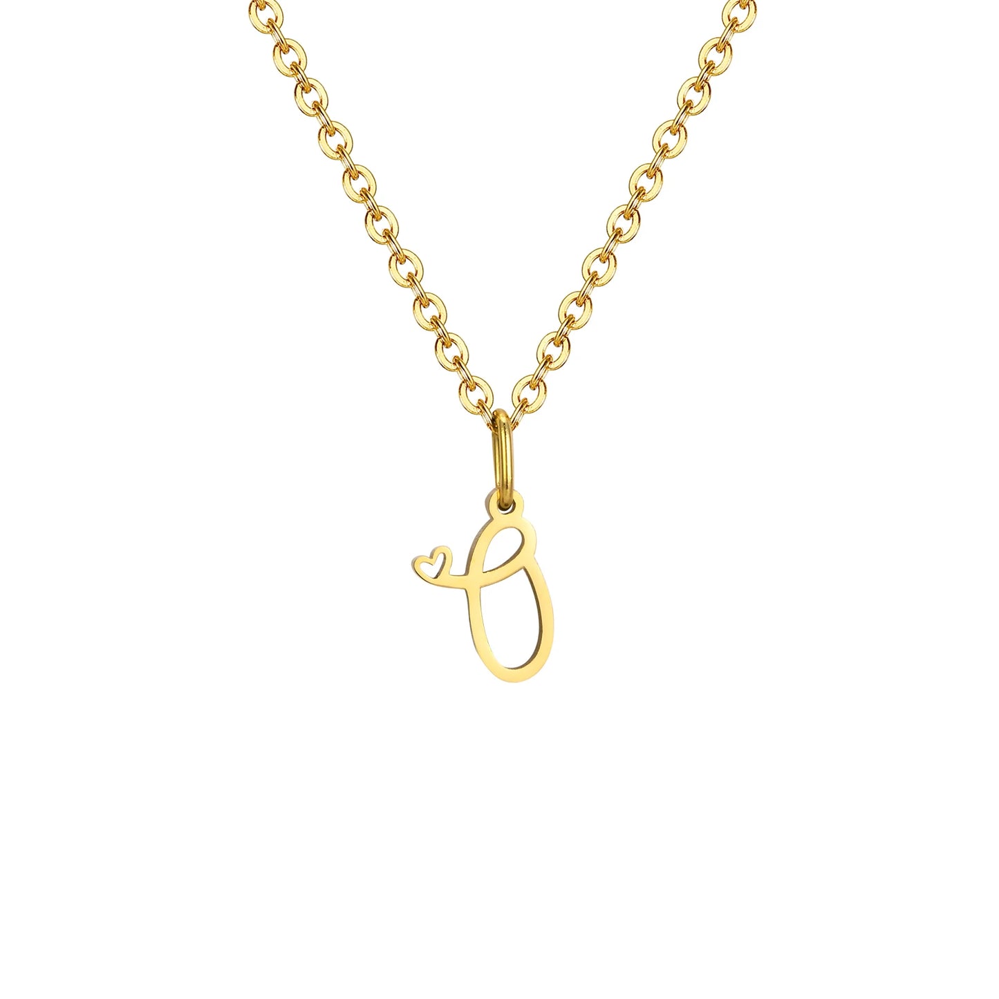 HEART INITIAL A-Z NECKLACE
