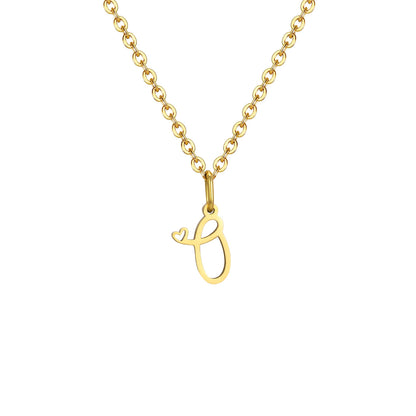 HEART INITIAL A-Z NECKLACE