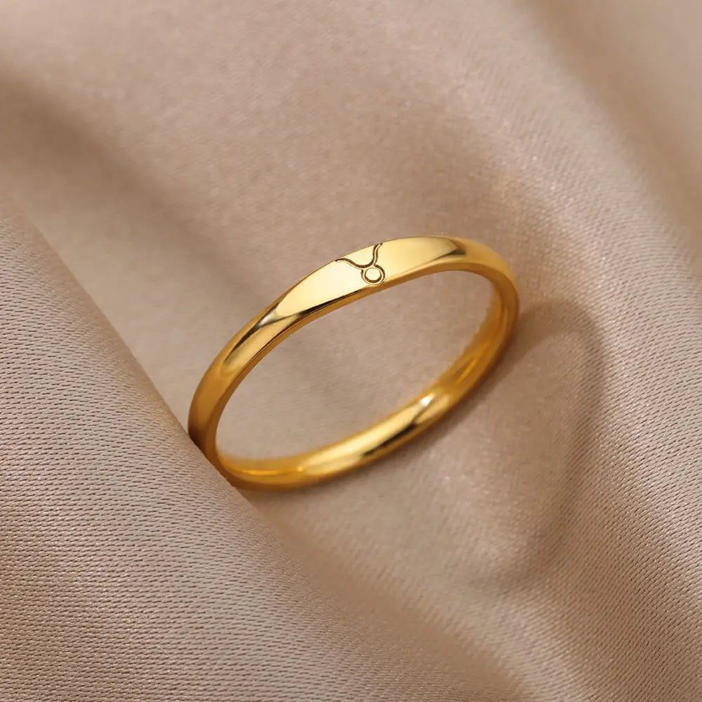 TAURUS - ZODIAC GOLD RING