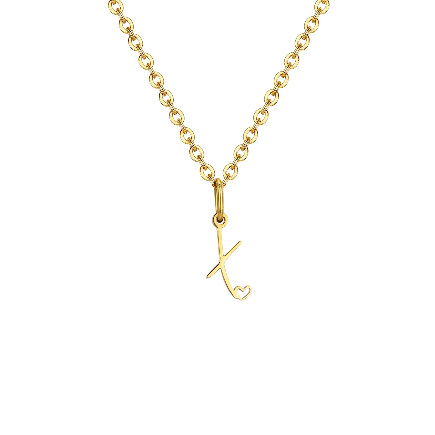 HEART INITIAL A-Z NECKLACE