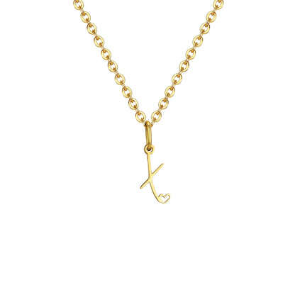 HEART INITIAL A-Z NECKLACE