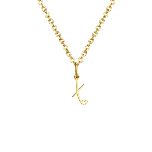HEART INITIAL A-Z NECKLACE