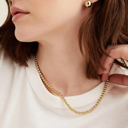GOLDEN BEAD NECKLACE