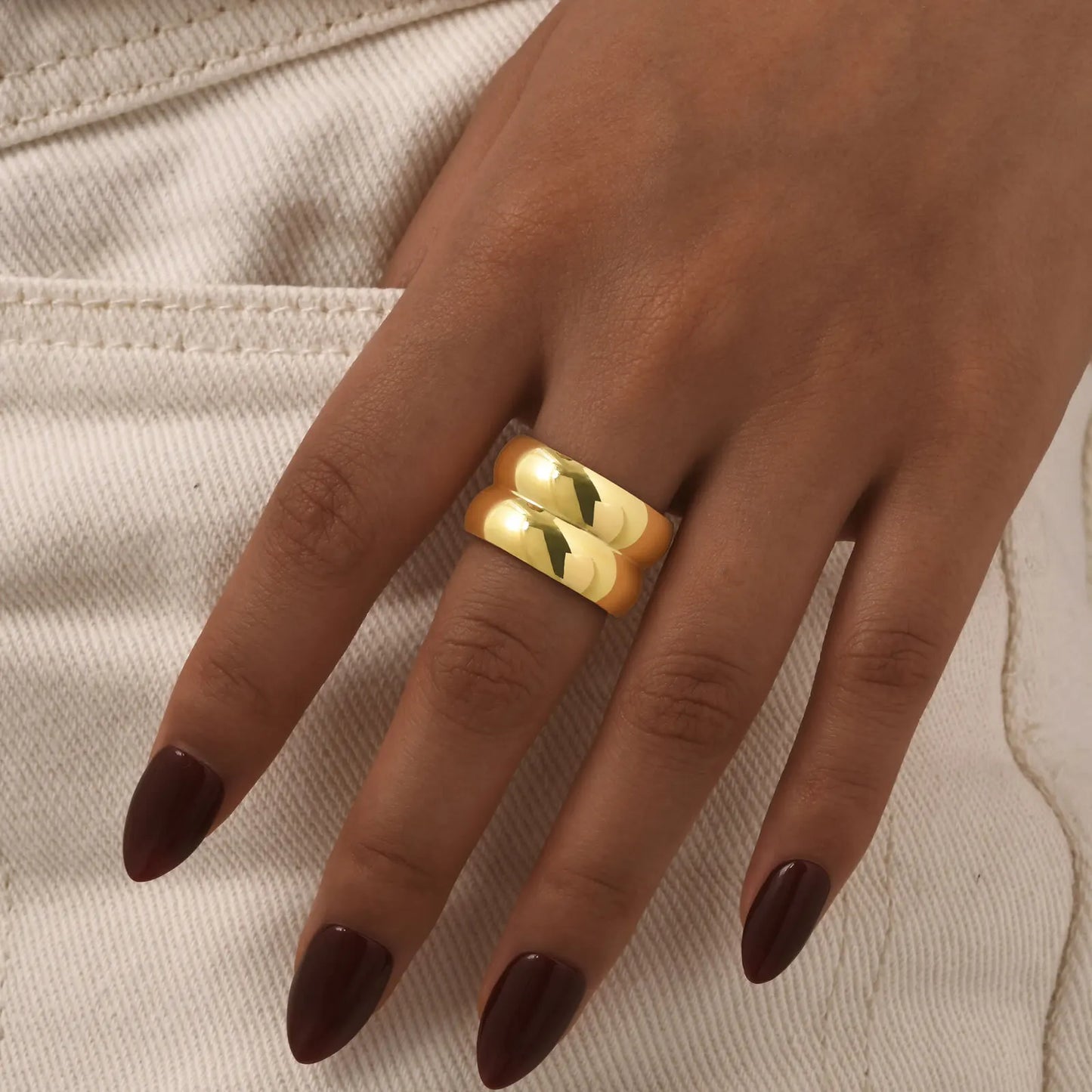 DOUBLE DOME RING
