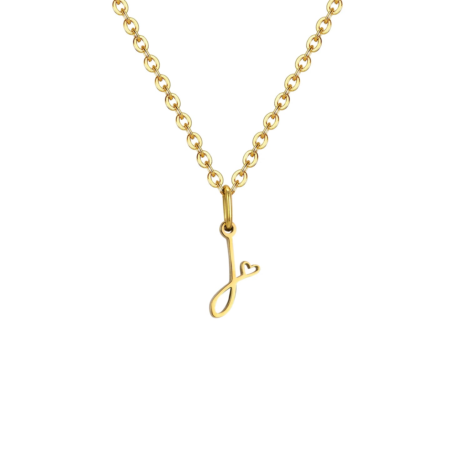 HEART INITIAL A-Z NECKLACE