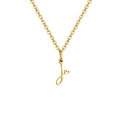 HEART INITIAL A-Z NECKLACE