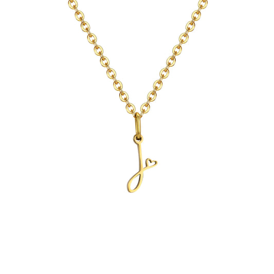 HEART INITIAL A-Z NECKLACE