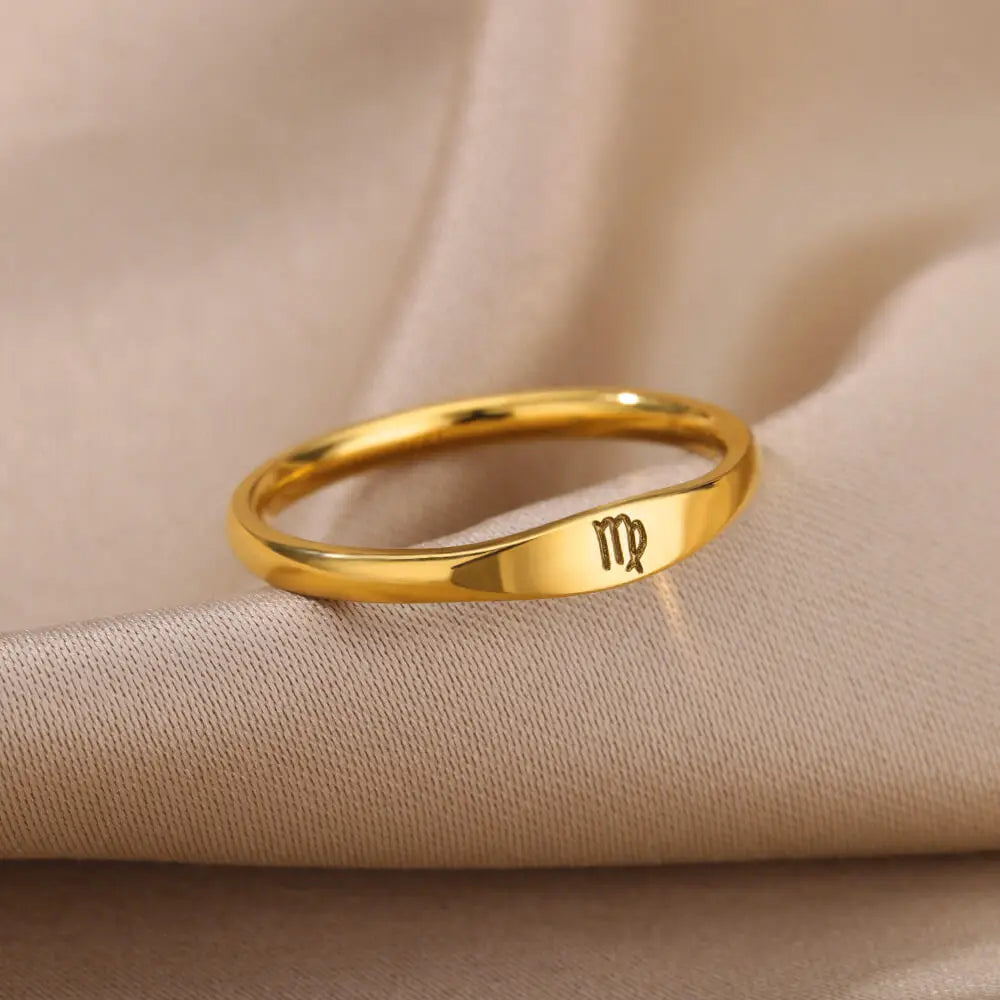 VIRGO - ZODIAC GOLD RING