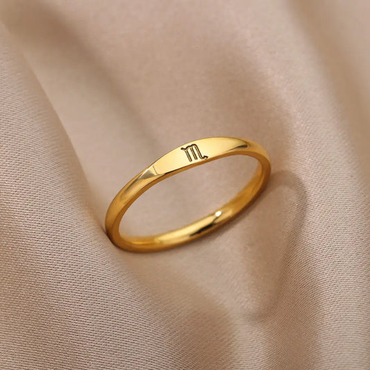 SCORPIO - ZODIAC GOLD RING