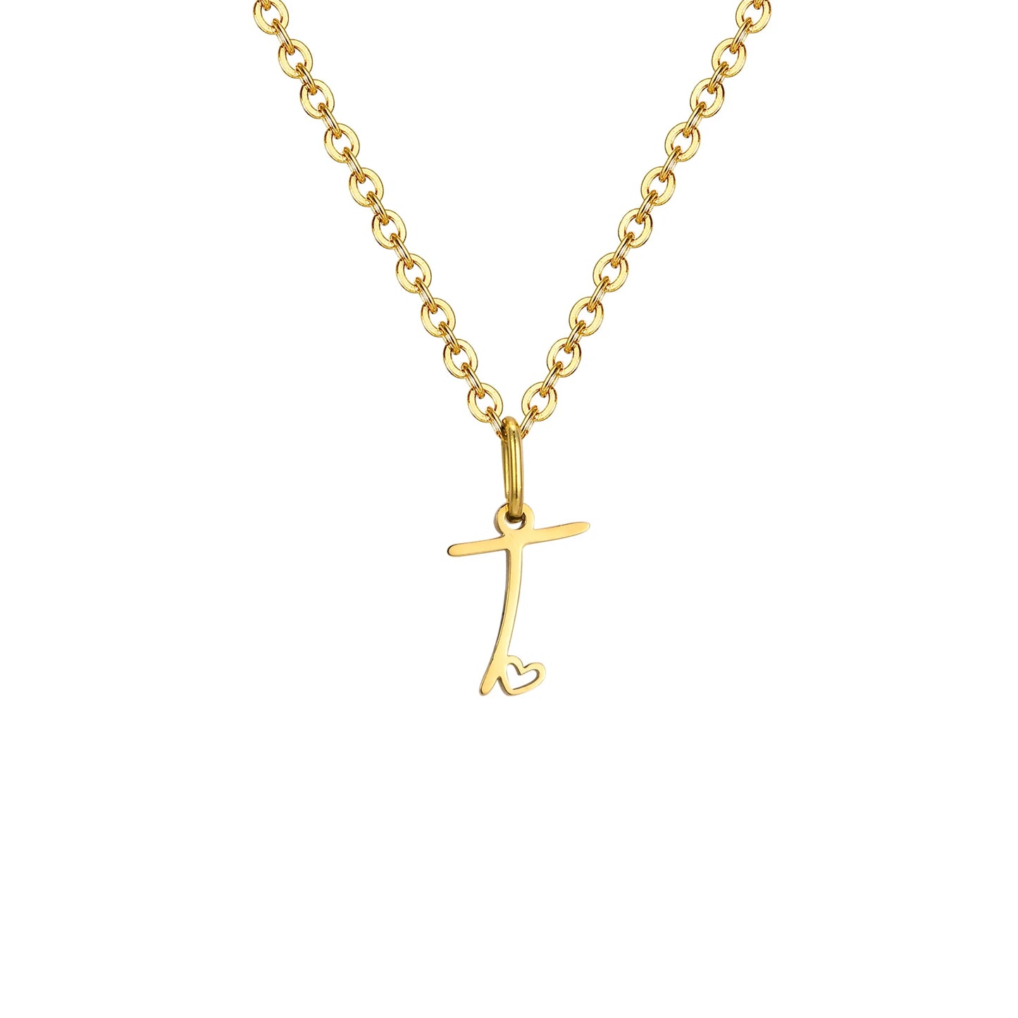 HEART INITIAL A-Z NECKLACE