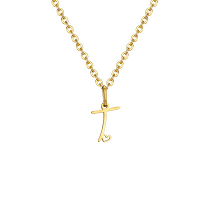 HEART INITIAL A-Z NECKLACE