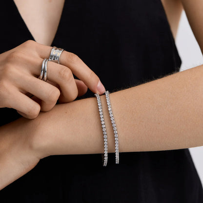 HALO - TENNIS BRACELET / SILVER