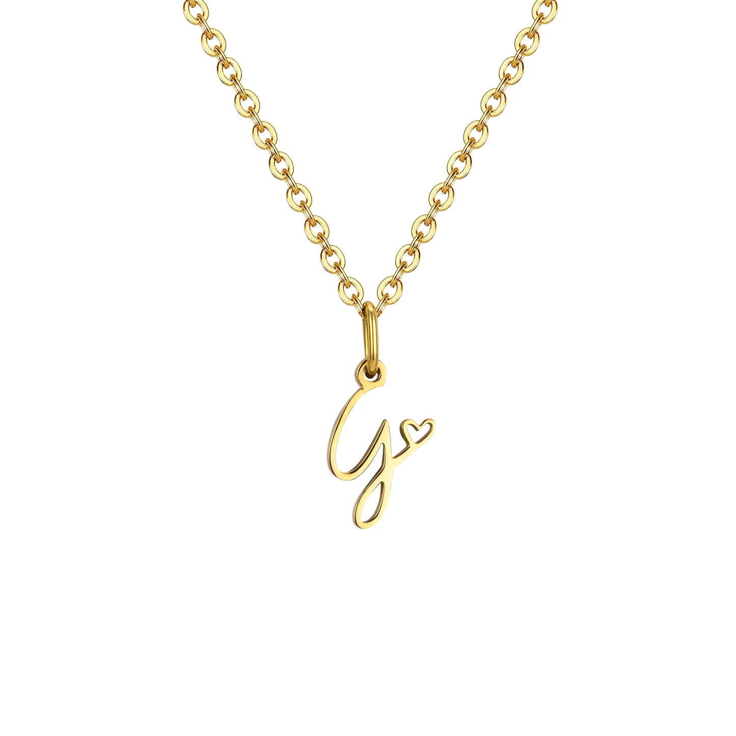 HEART INITIAL A-Z NECKLACE