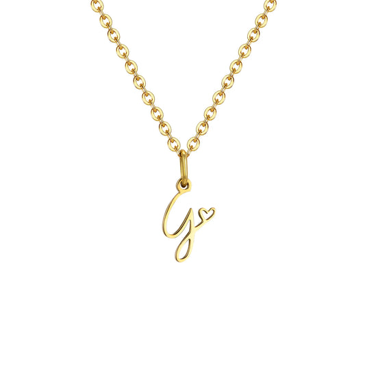 HEART INITIAL A-Z NECKLACE
