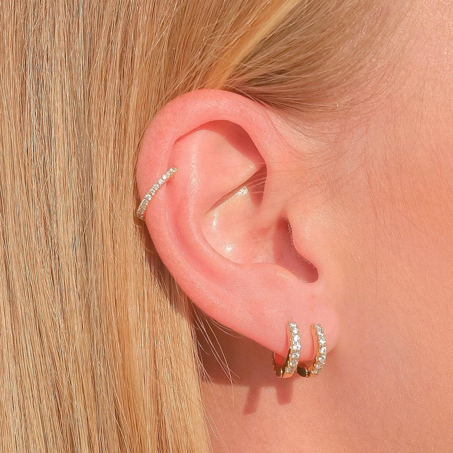 MINI SHINE HOOP EARRINGS