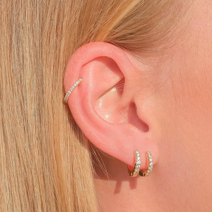 MINI SHINE HOOP EARRINGS