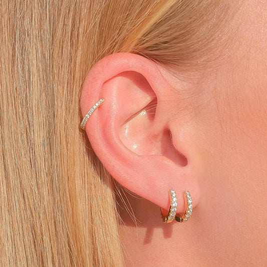MINI SHINE HOOP EARRINGS