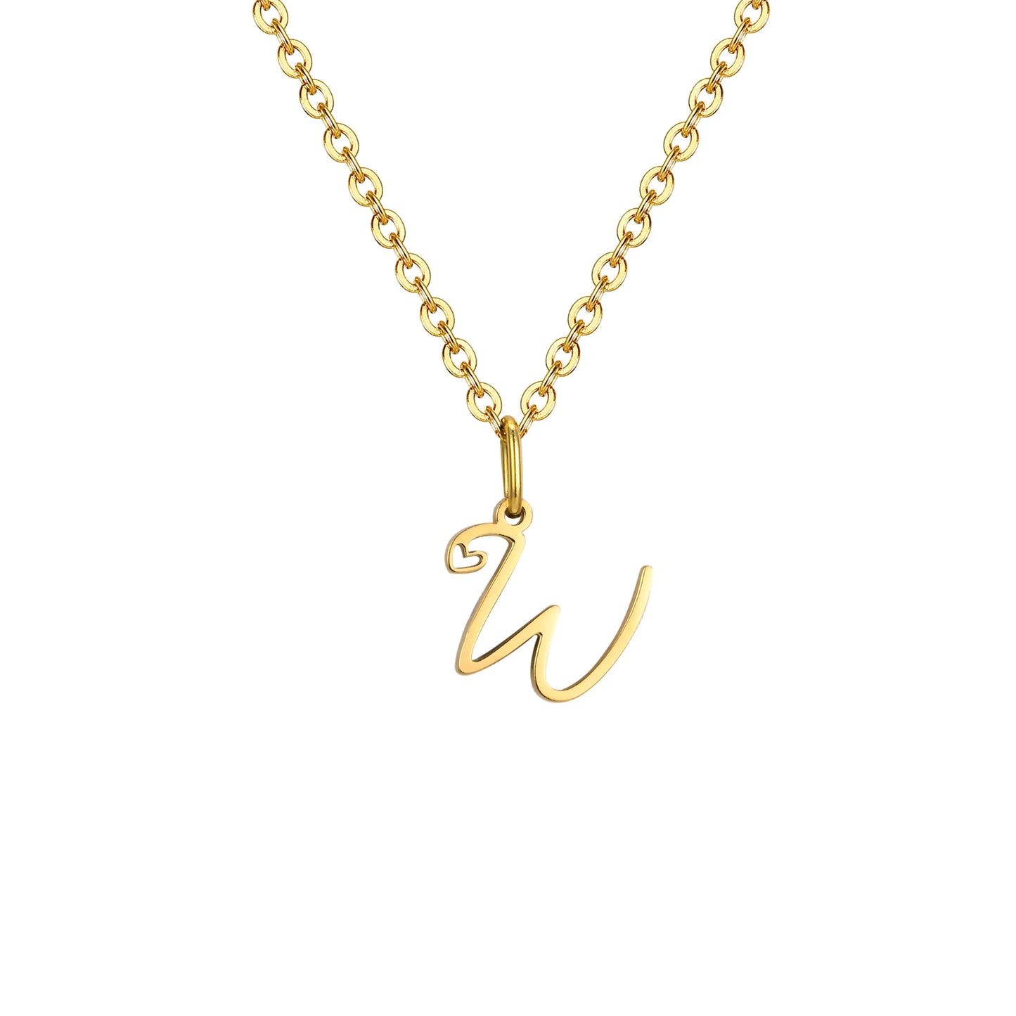HEART INITIAL A-Z NECKLACE