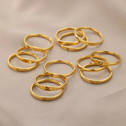 GEMINI - ZODIAC GOLD RING
