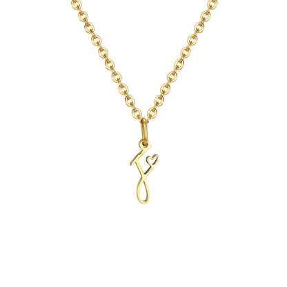 HEART INITIAL A-Z NECKLACE