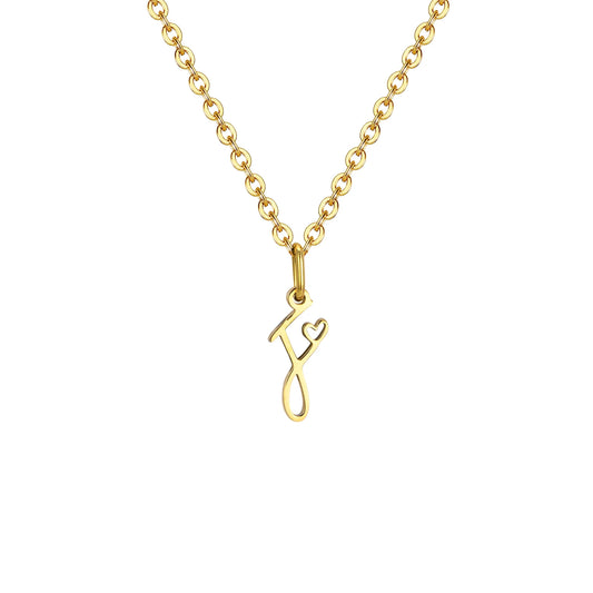 HEART INITIAL A-Z NECKLACE