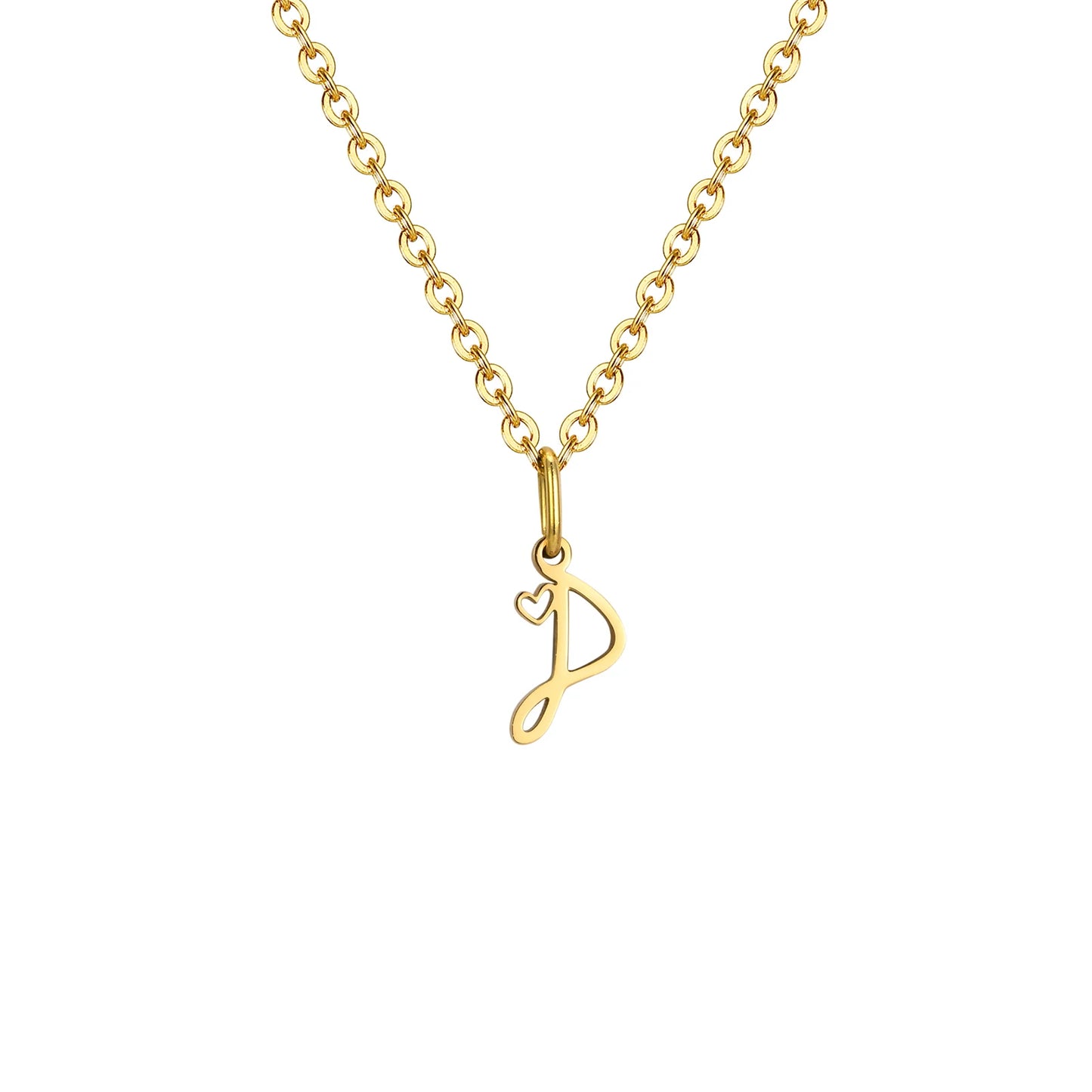 HEART INITIAL A-Z NECKLACE