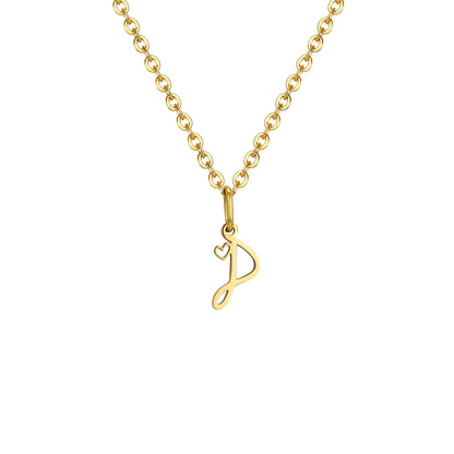 HEART INITIAL A-Z NECKLACE