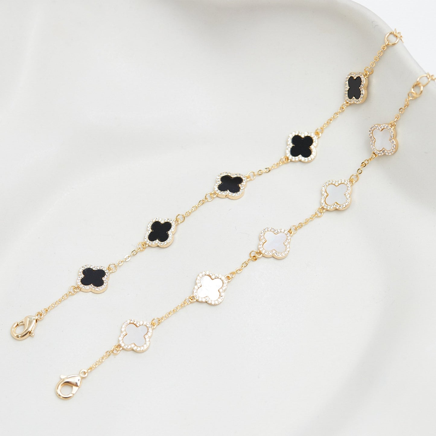 TRINITY - DIAMOND MOTHER OF PEARL BRACELET