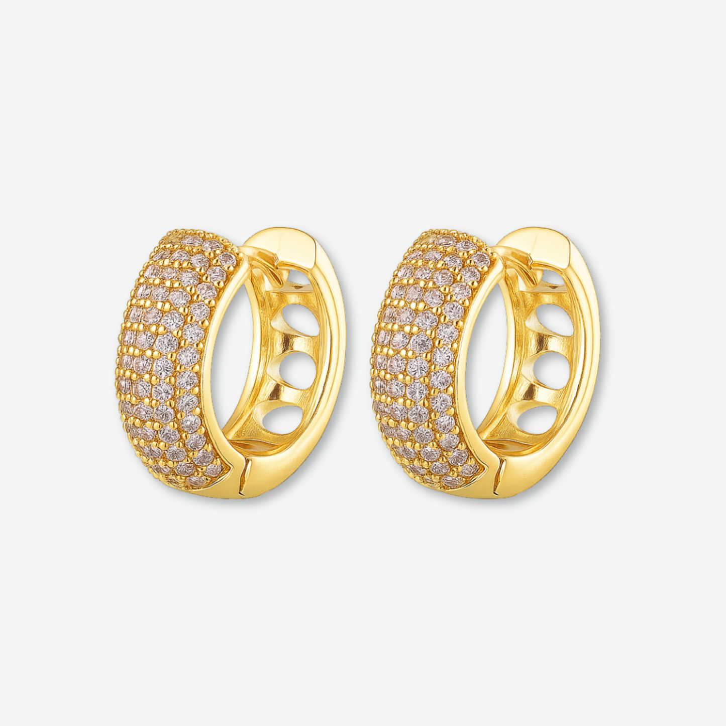LUST SHINE HUGGIE EARRINGS