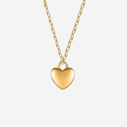 GOLDEN LOCKED HEART NECKLACE