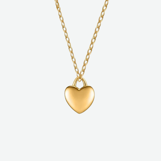GOLDEN LOCKED HEART NECKLACE