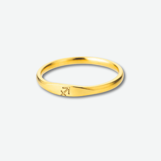 SAGITTARIUS - ZODIAC GOLD RING