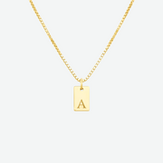 GOLD LETTER ENVELOPE A-Z NECKLACE