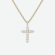 DIAMOND CROSS NECKLACE