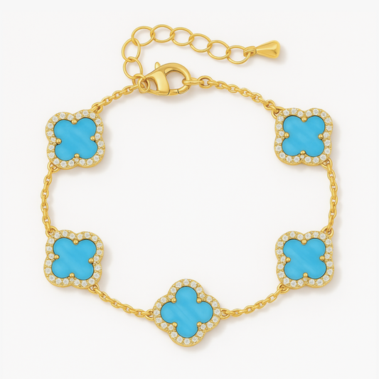 TRINITY - DIAMOND SKY BLUE BRACELET