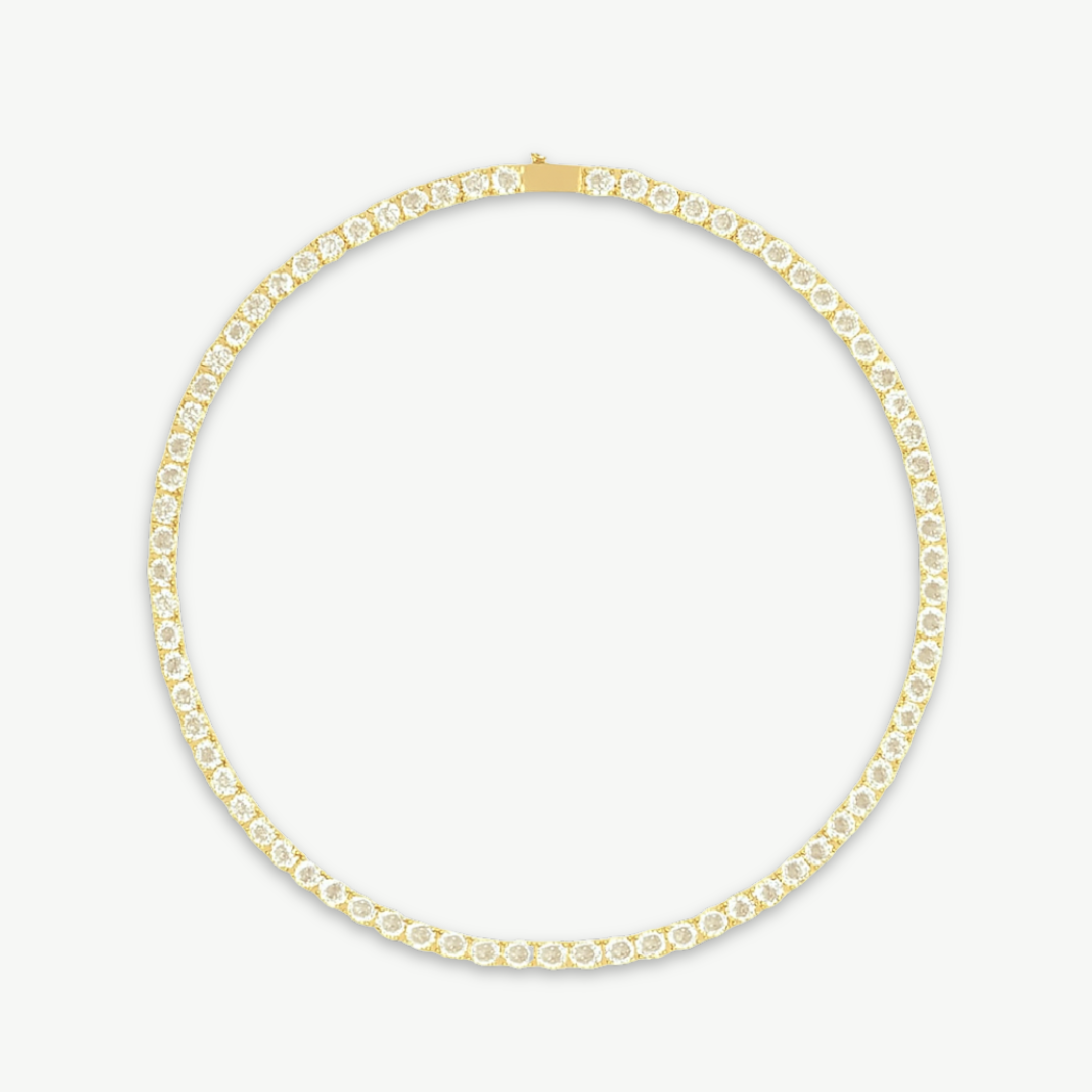 HALO XL - TENNIS NECKLACE / GOLD