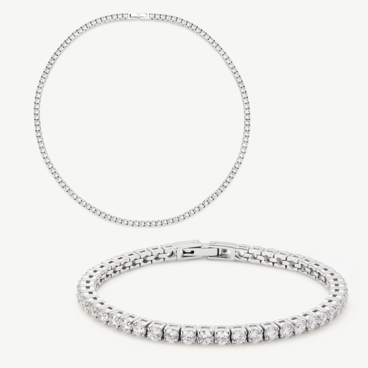 HALO MENS - TENNIS CHAIN & BRACELET BUNDLE