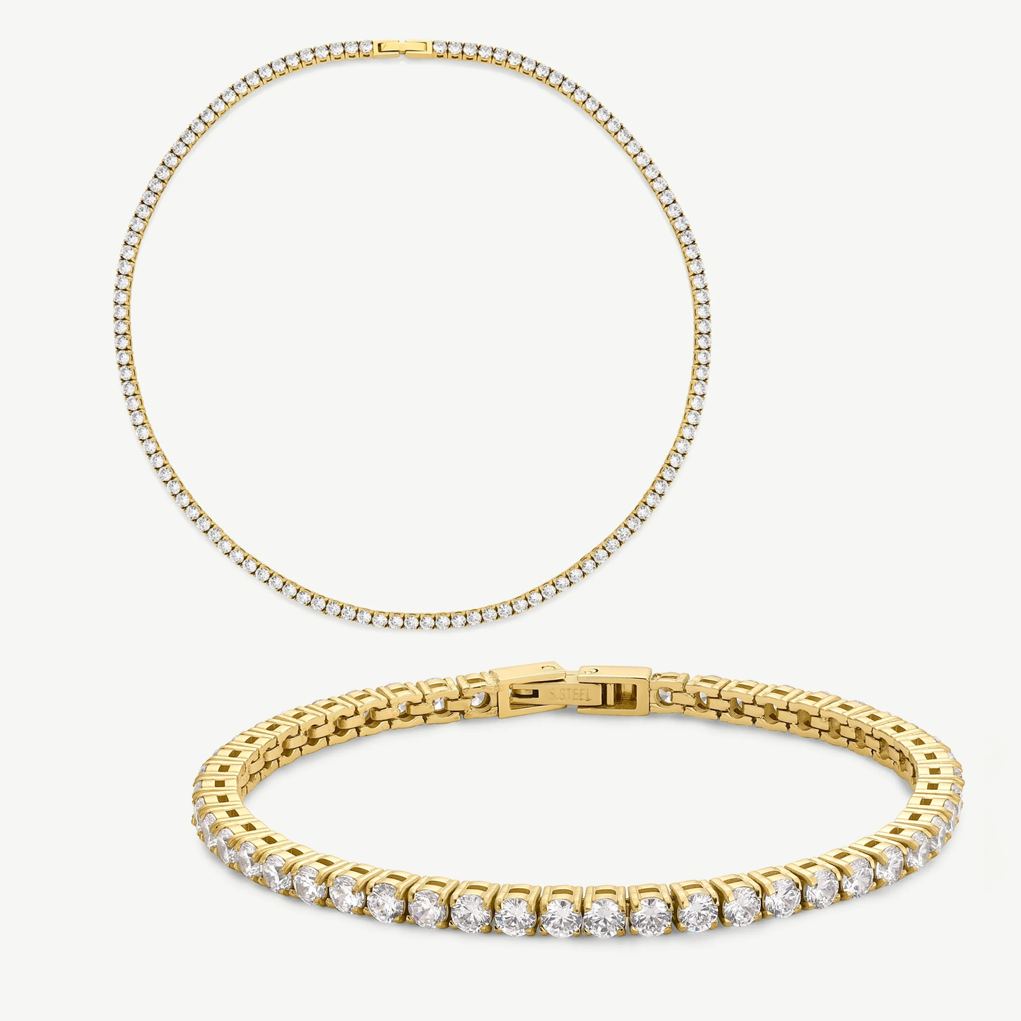 HALO MENS - TENNIS CHAIN & BRACELET BUNDLE