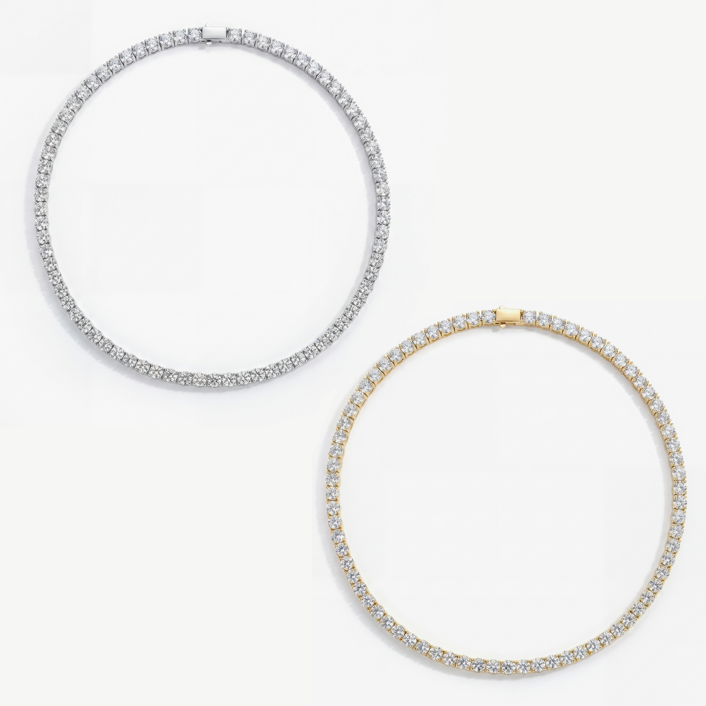 HALO XL MENS - TENNIS GOLD & SILVER CHAINS BUNDLE