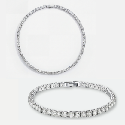 HALO XL - TENNIS NECKLACE & BRACELET BUNDLE