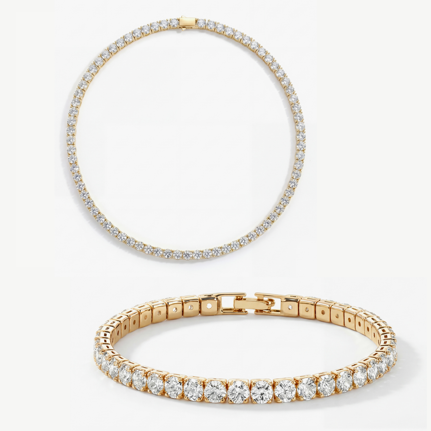 HALO XL - TENNIS NECKLACE & BRACELET BUNDLE